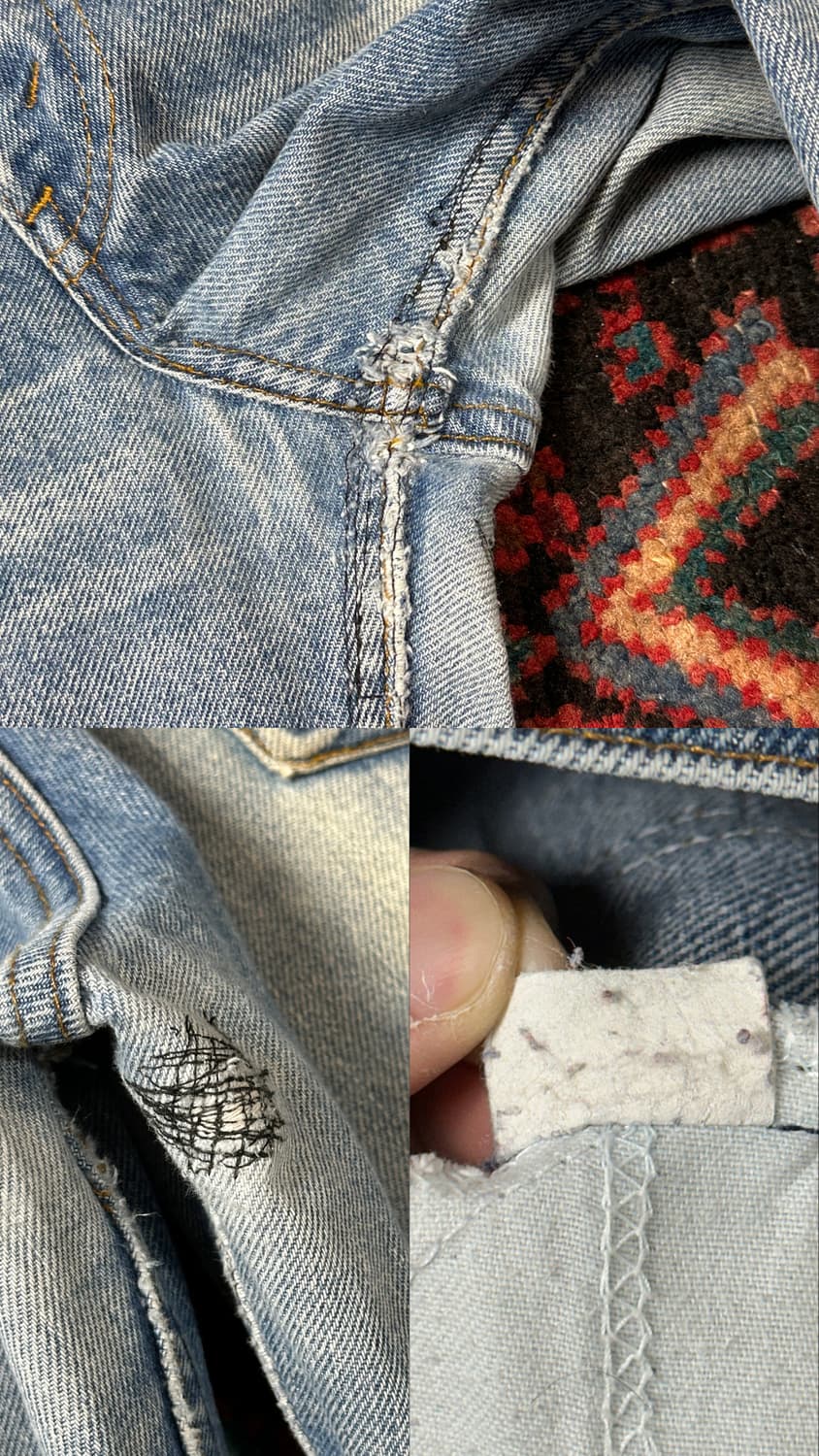 80's USA Made 빈티지 리바이스 684 벨바텀 부츠컷 데님 상품이미지9