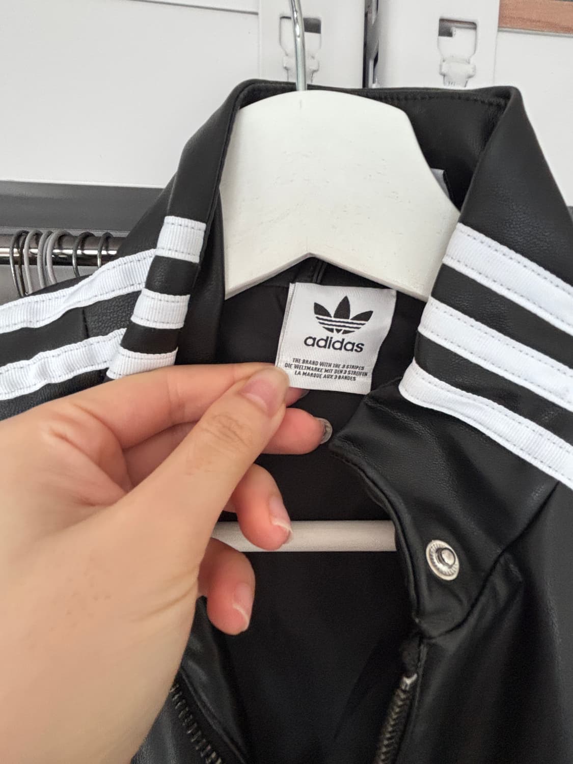 아디다스 레더 자켓  상품이미지5