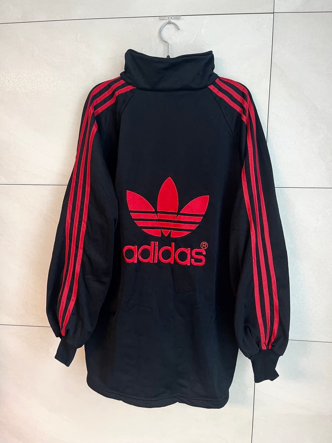 90s 아디다스 파이어버드 검,빨 대장 져지 (L size) 상품이미지4