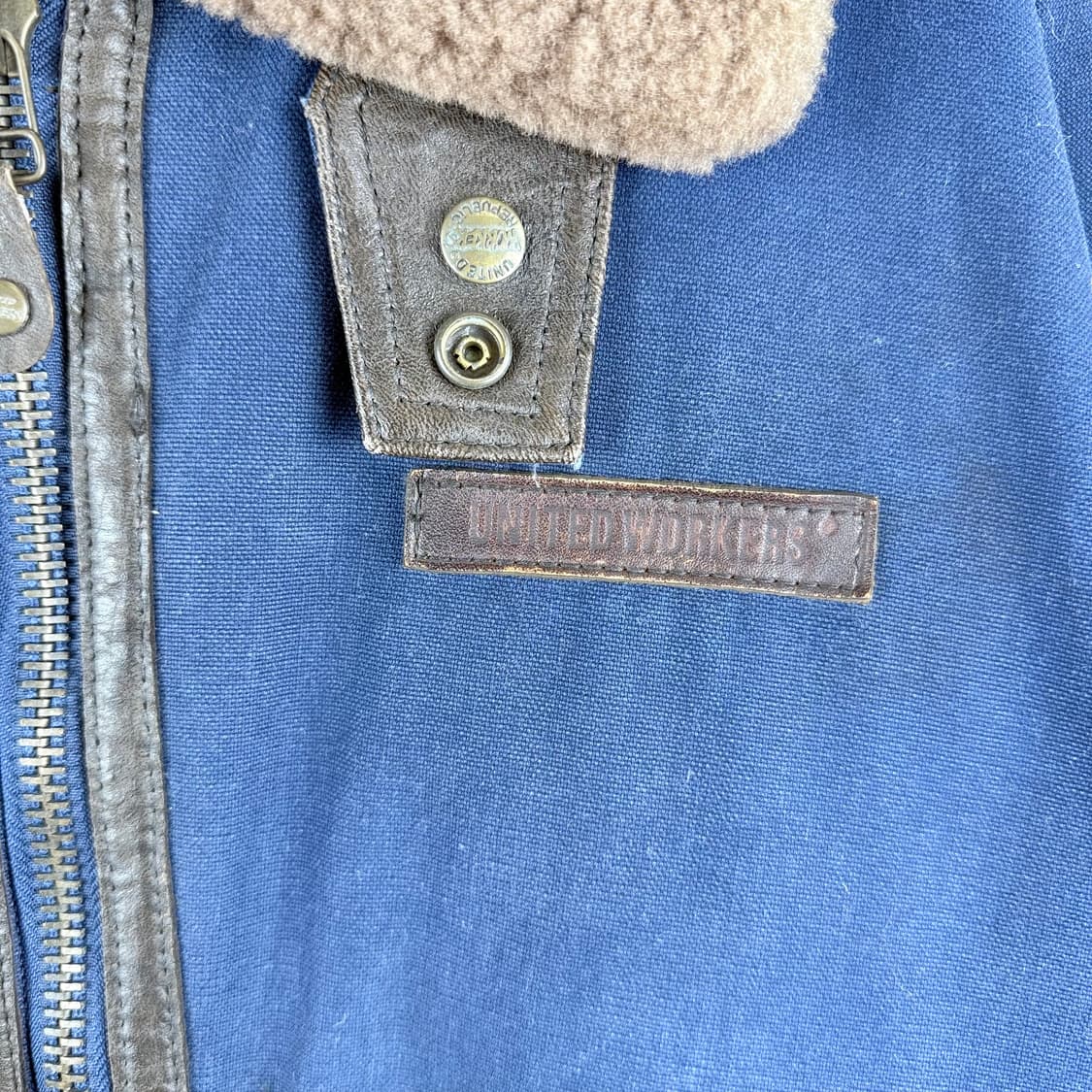 (100) 유나이티드워커스 미공군 양가죽 무스탕 점퍼 상품이미지3