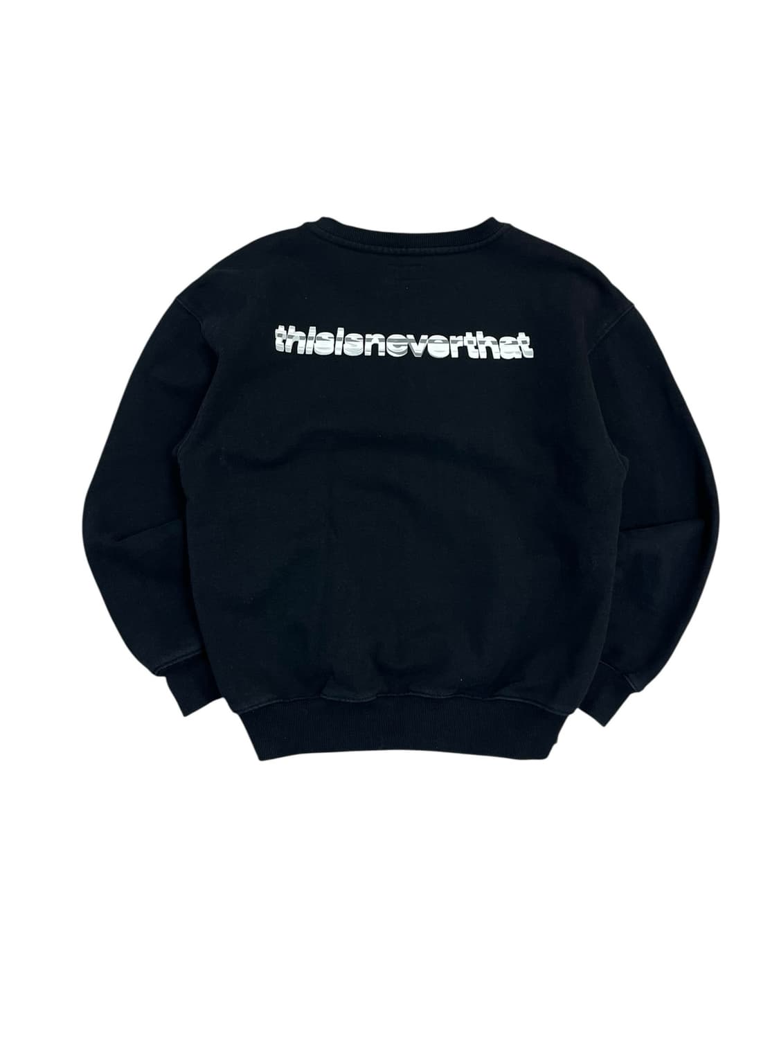 디스이즈네버댓 기모 맨투맨 블랙 S #csz3557 상품이미지3