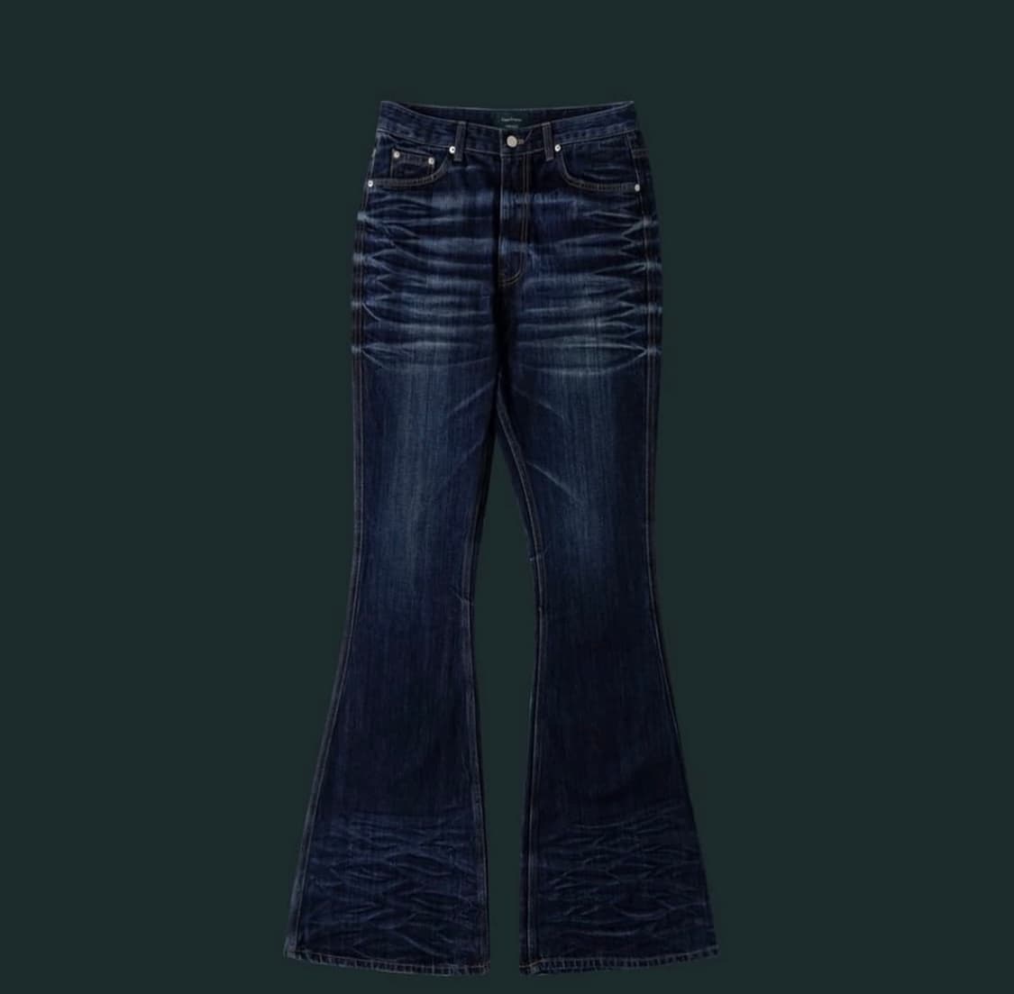 언더마이카 와이드 플레어진 1사이즈 인디고 상품이미지1