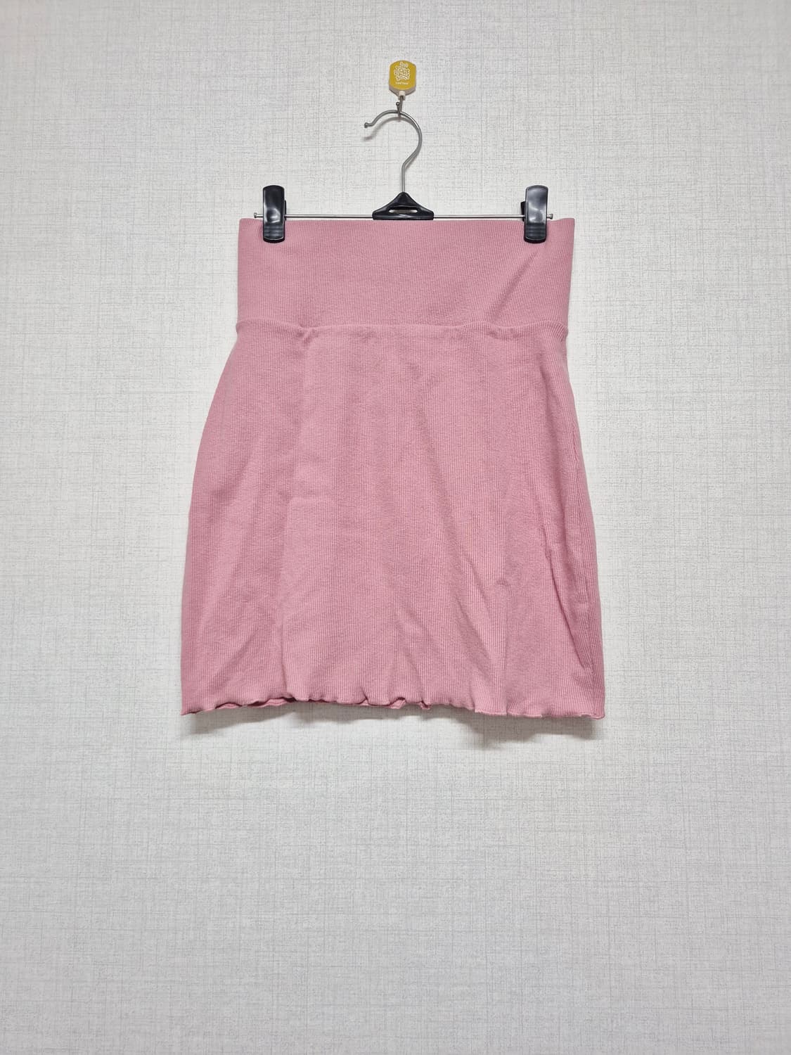 핑크 골지 스커트 상품이미지1