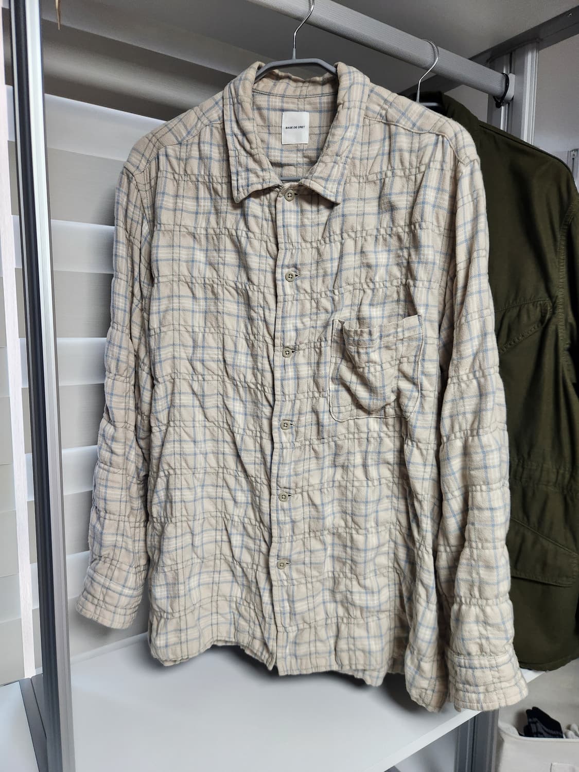 사쥬드크레(Sage de cret) 오픈 칼라 셔츠 L사이즈 상품이미지2