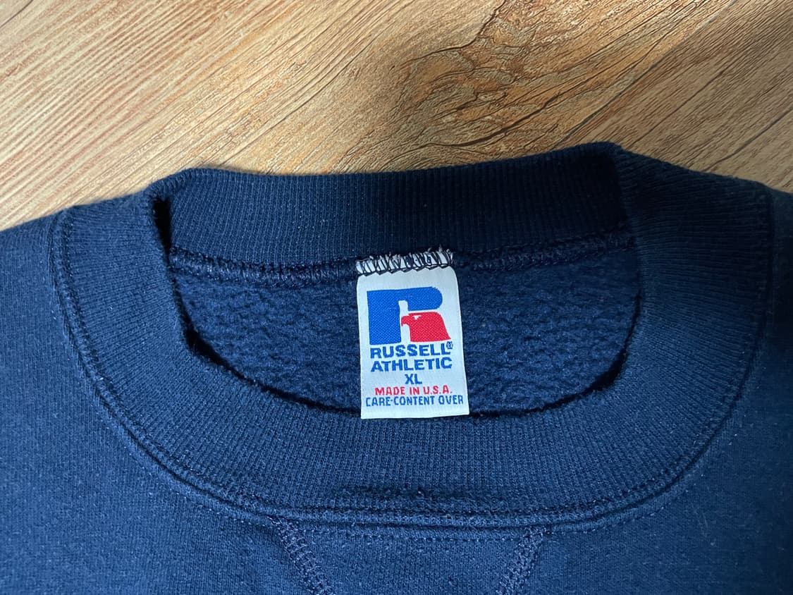 90s 러셀 애슬레틱 스웻셔츠 네이비 XL 미제🇺🇸 상품이미지2