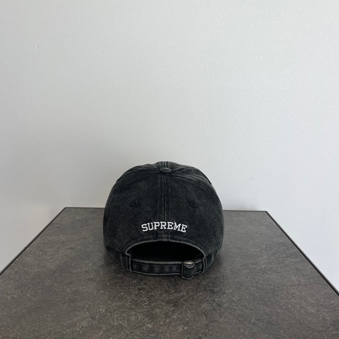 (OS) 슈프림 S로고 볼캡 모자 피그먼트 블랙 상품이미지4