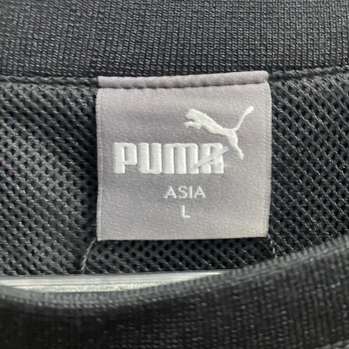 푸마 빅로고 아카이브 블랙 우븐 바람막이 맨투맨 B3758  상품이미지4