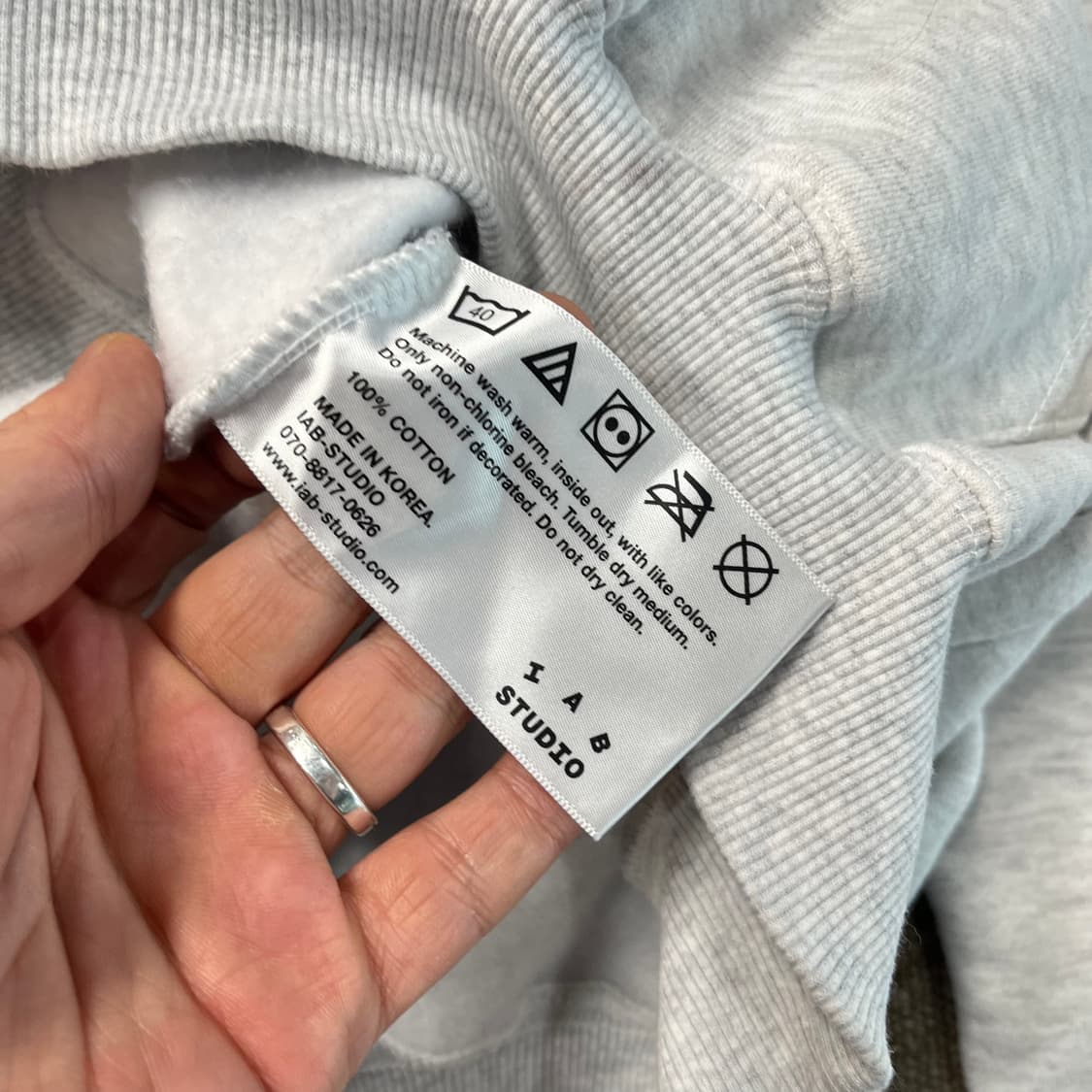 아이앱 스튜디오 멜란지 그레이후드 상품이미지6