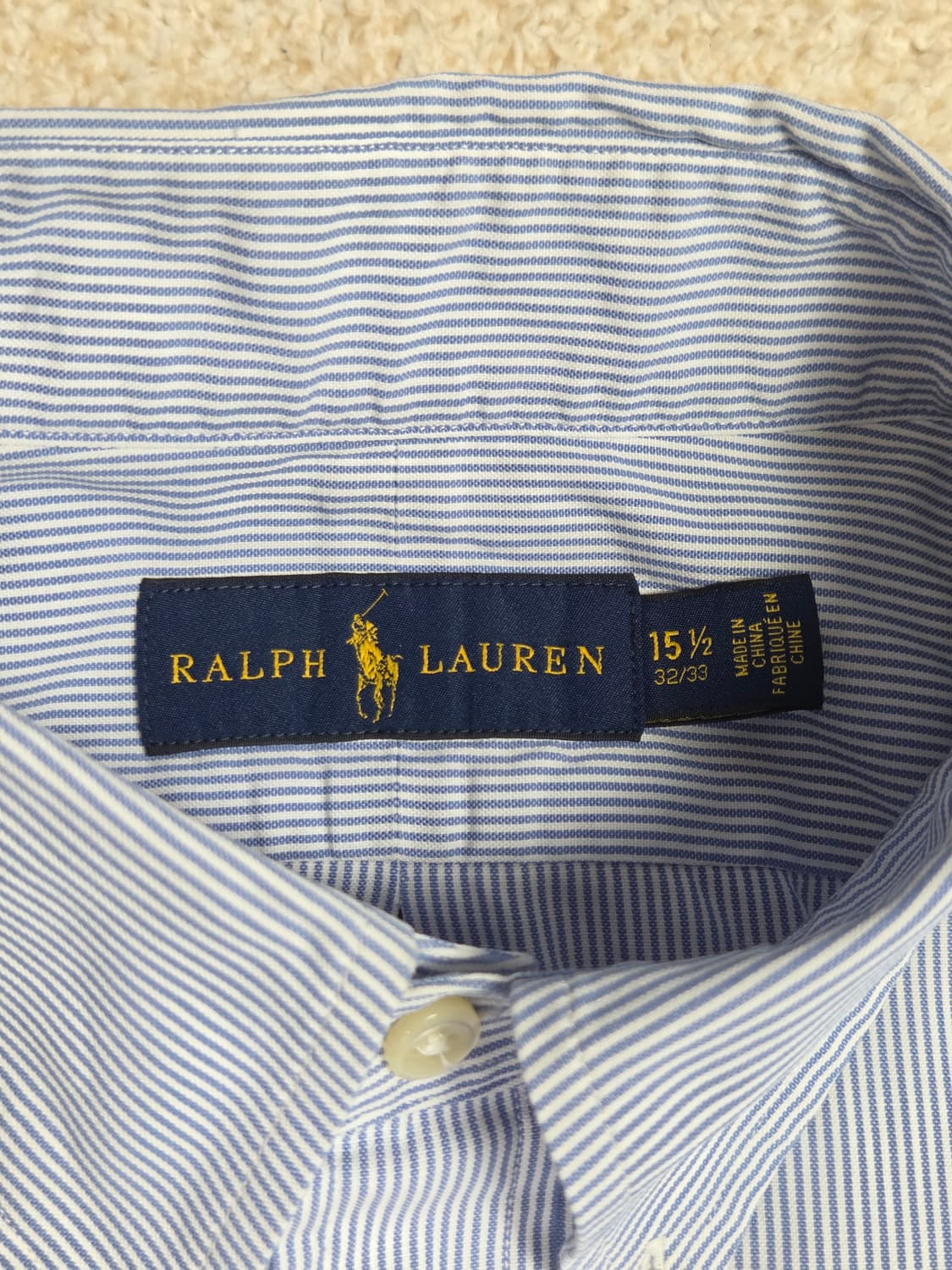 [폴로 랄프로렌] 멀티포니 마이크로 스트라이프 긴팔 셔츠 | S00110 상품이미지3