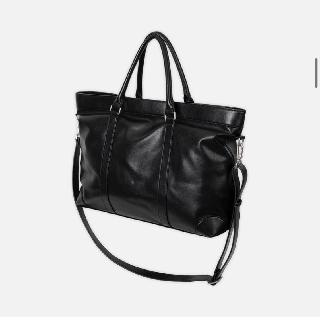 (새상품) 드로우핏 밴스 레더 크로스 토트백 [BLACK] 판매 상품이미지8