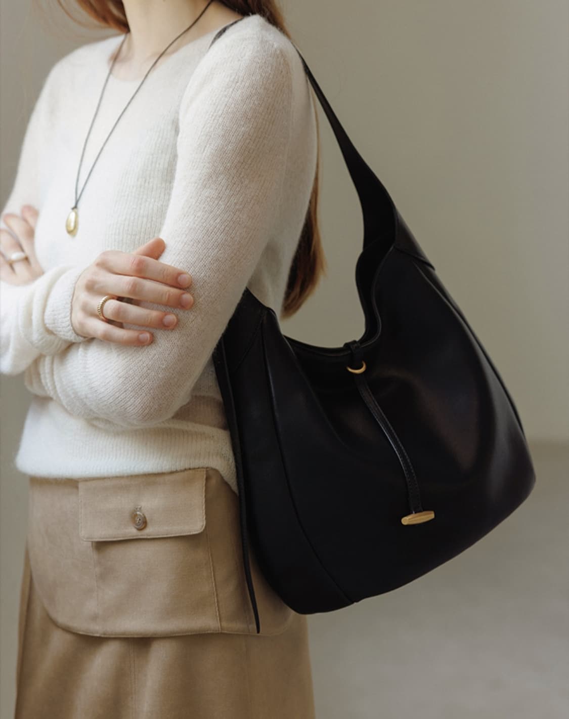 할인) 새상품 르메메 삭 로망 블랙 상품이미지2