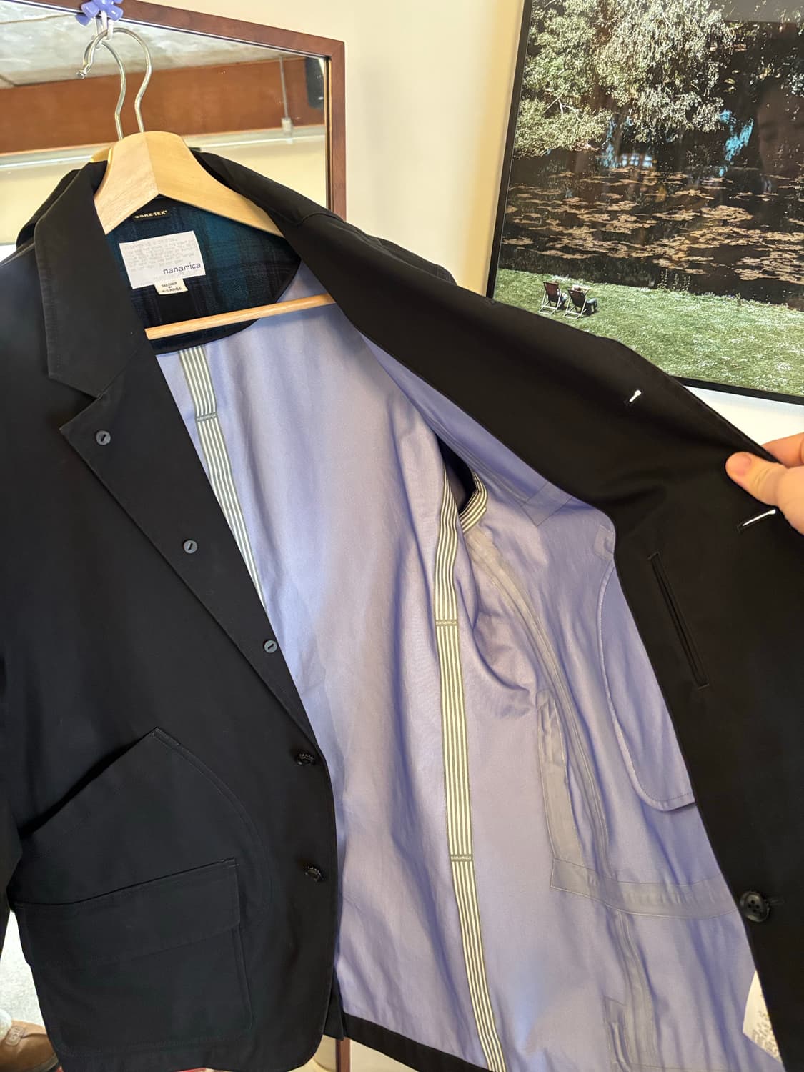 나나미카 블랙 고어텍스 자켓 상품이미지5