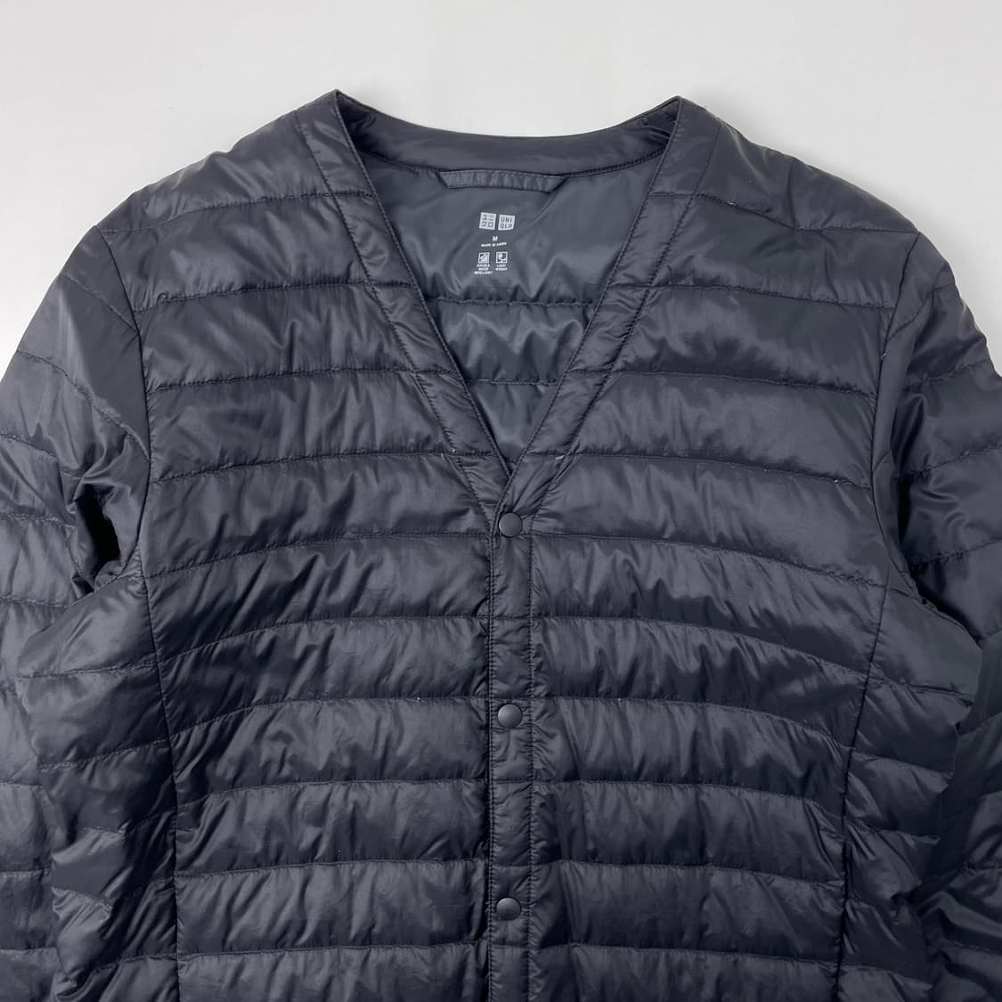 [중고] 유니클로 경량 패딩 블랙 M 상품이미지3