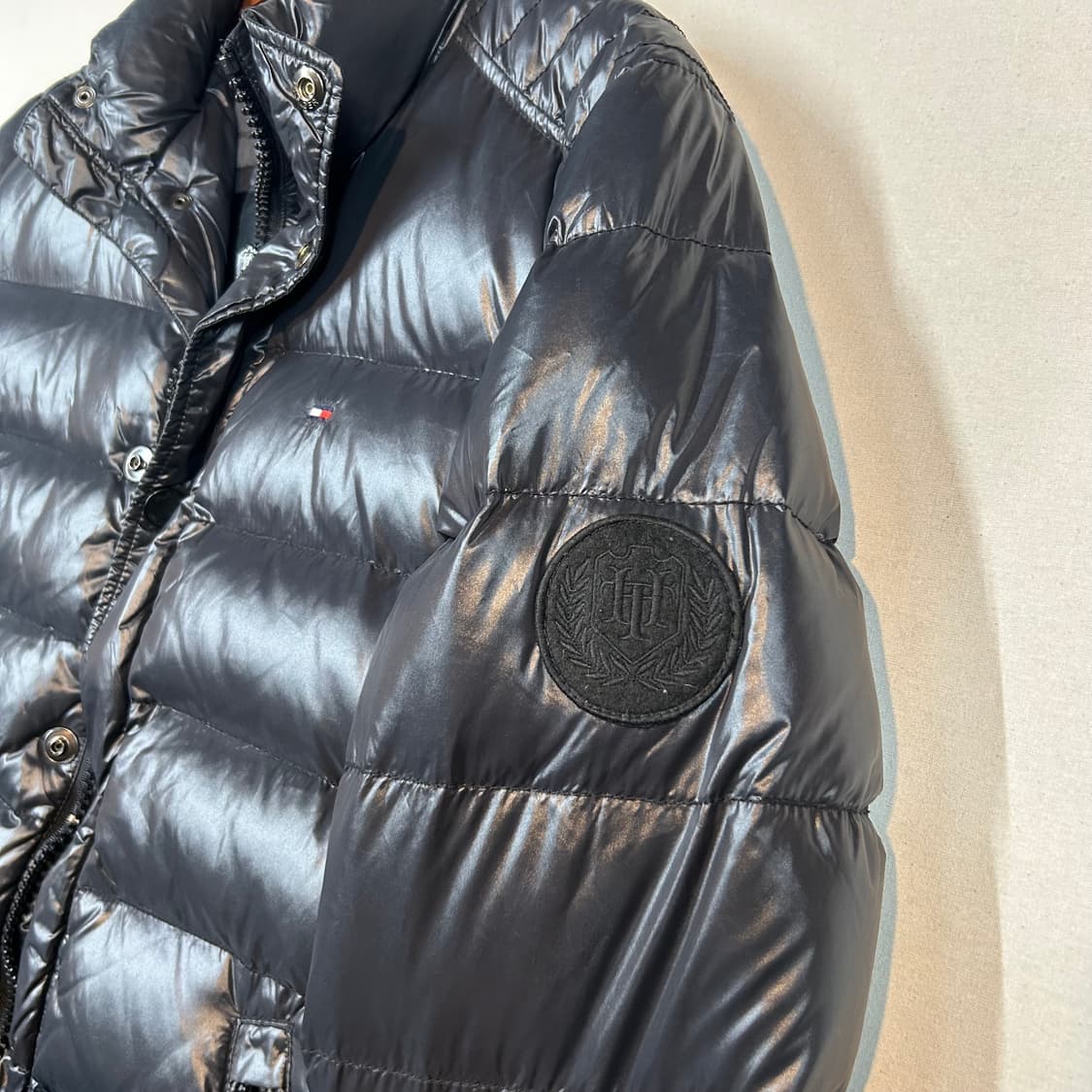 S) 타미힐피거 블랙 오리털 덕다운 패딩 점퍼 상품이미지3