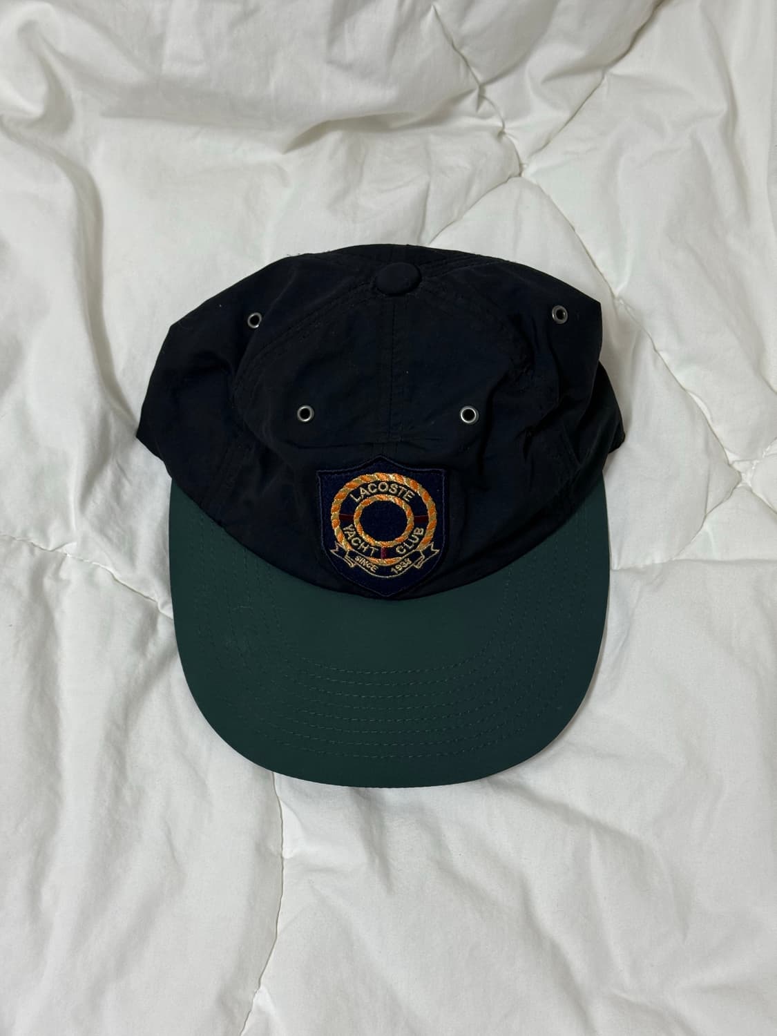 라코스테 빔즈 요트클럽 블랙 6패널 볼캡 상품이미지1