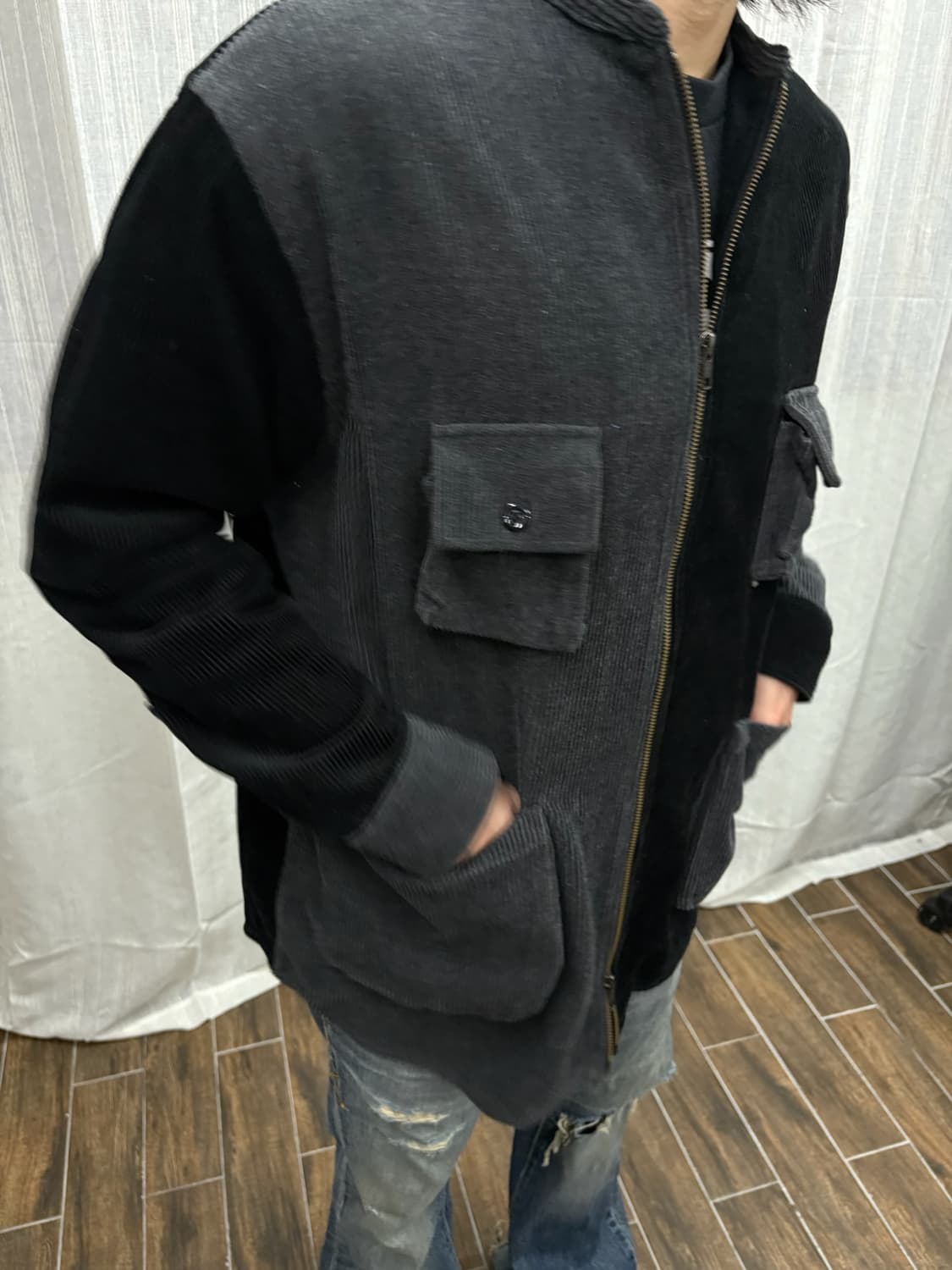 제페니즈빈티니 멜로우 피플 코듀로이 집업 재킷 상품이미지3