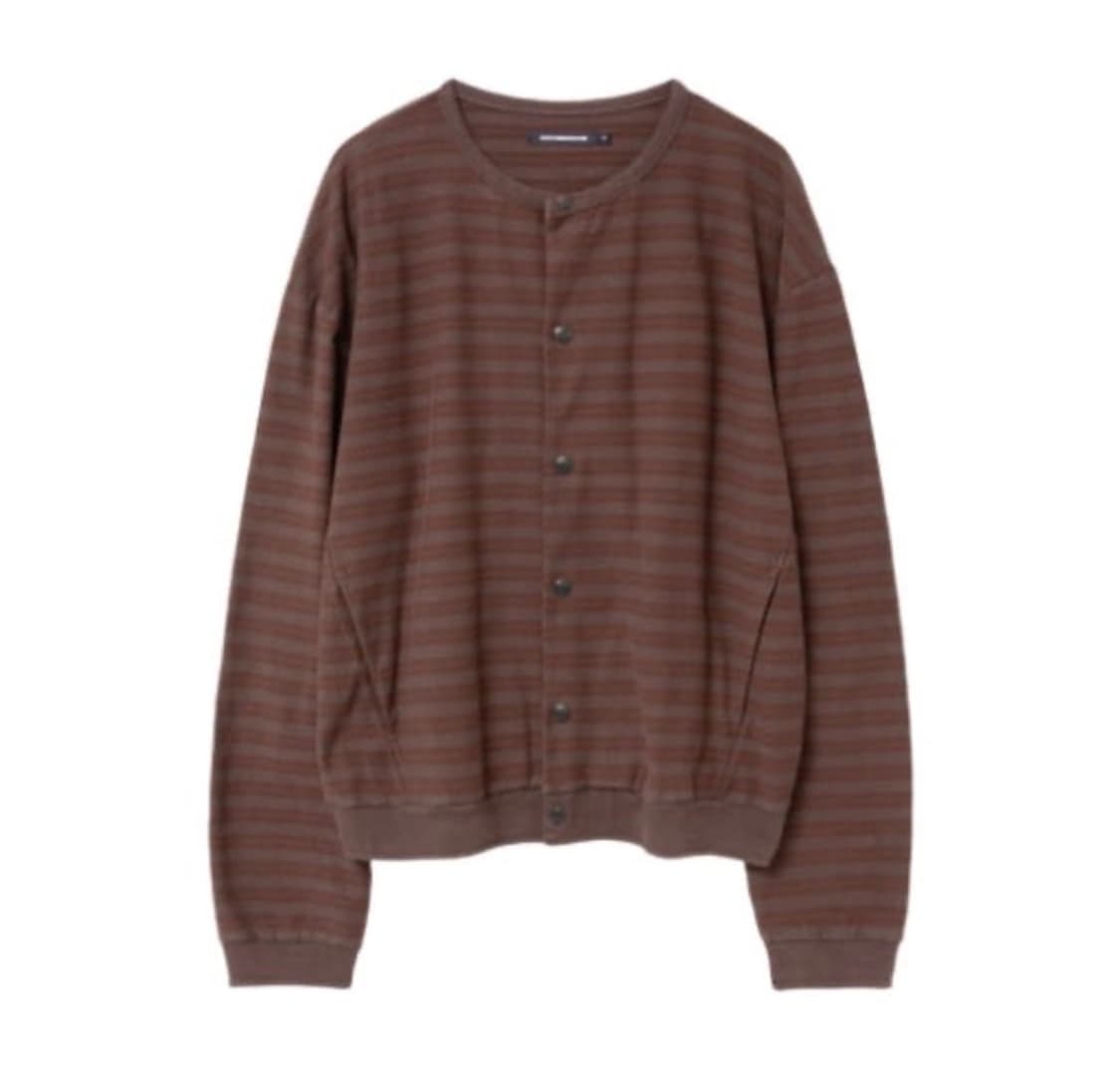 해칭룸 스트라이프 브라운레드 가디건 size 3 상품이미지1