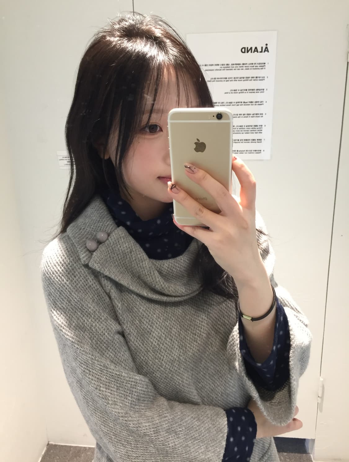 빈티지 그레이 도트 코디세트 상품이미지3