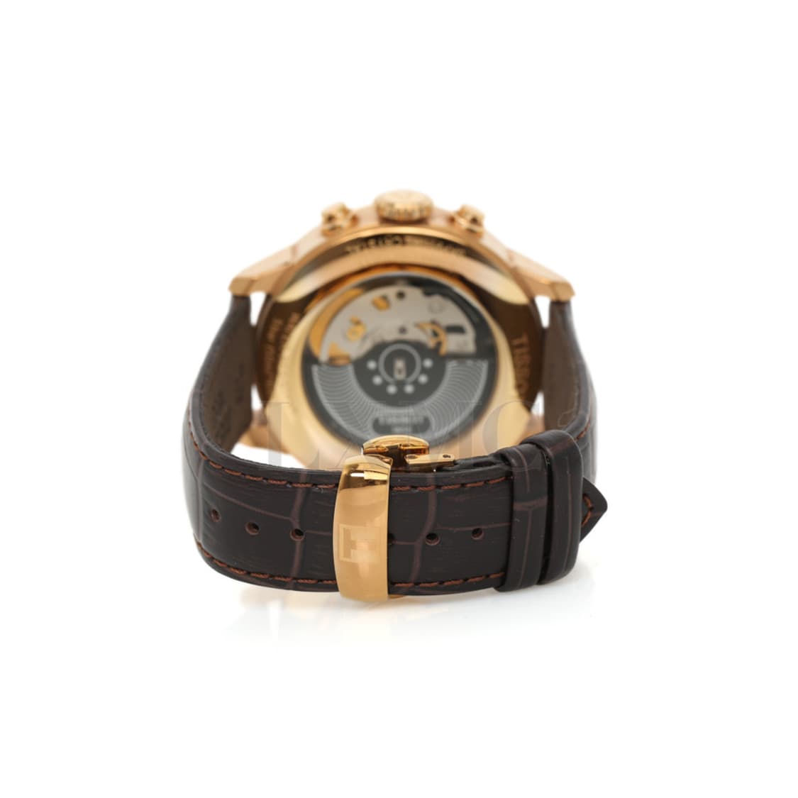 티쏘 슈망 데 뚜렐 크로노그래프 금장 워치 가죽시계 T099427A 상품이미지2