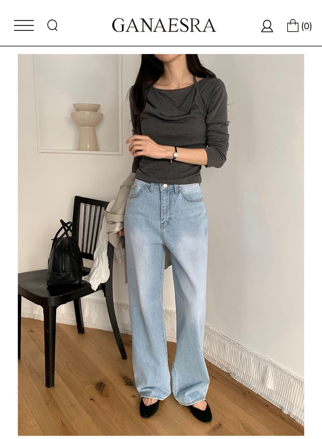 가내스라 오디네르 디핀연청데님(M) 상품이미지1