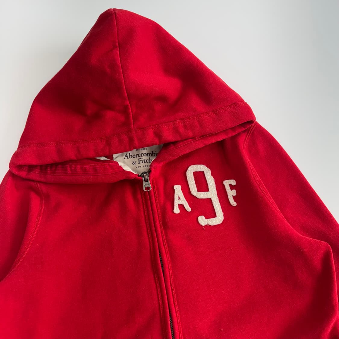 Abercrombie 아베크롬비 레드 후드집업 상품이미지4