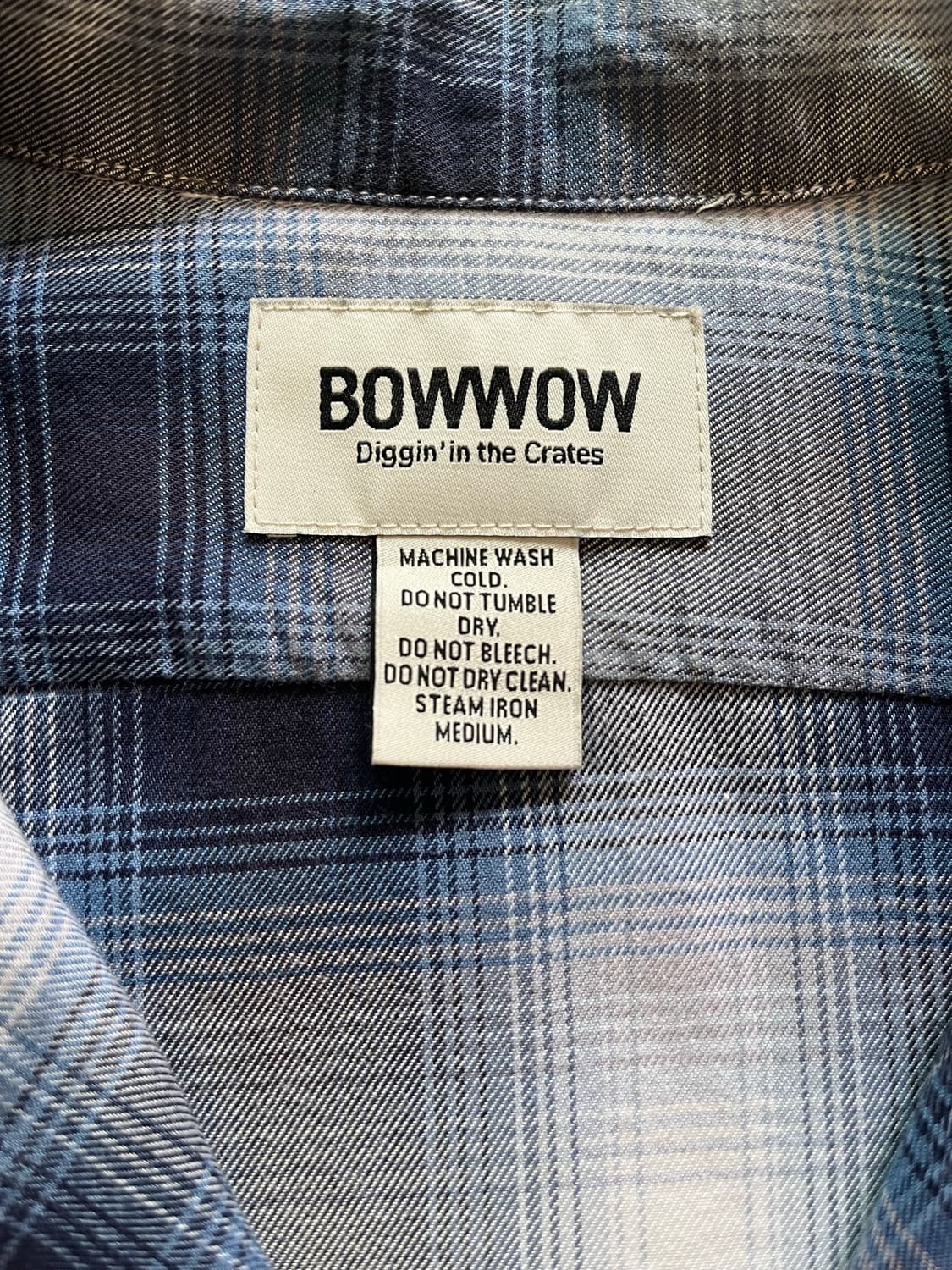 BOWWOW COTTON RAYON BLUE PLAIDS SHIRTS 상품이미지8