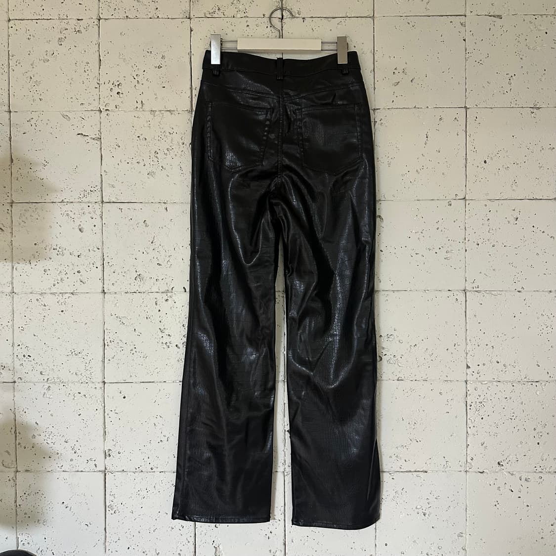 우먼36 H&M 레자 가죽바지 상품이미지4