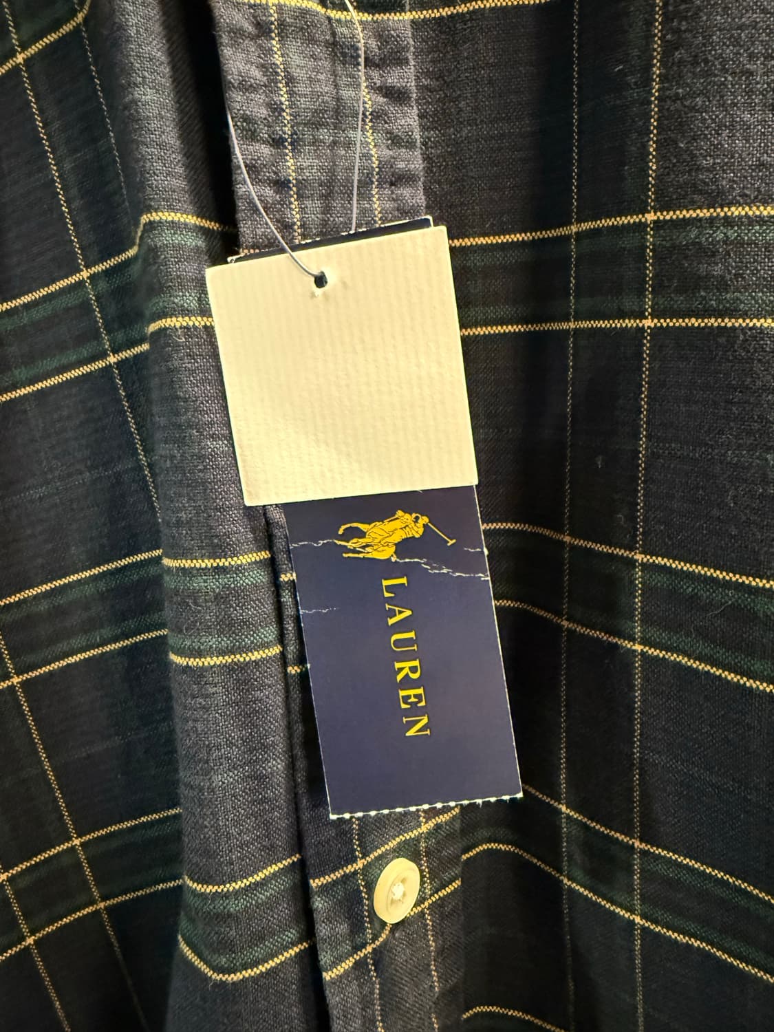 S 랄프로렌 RALPH LAUREN 체크 버튼다운 셔츠 네이비 상품이미지6