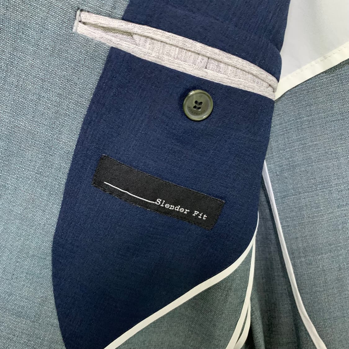 지오송지오 민트그레이 여름 슬림핏 블레이저 싱글 버튼 자켓 105 상품이미지8