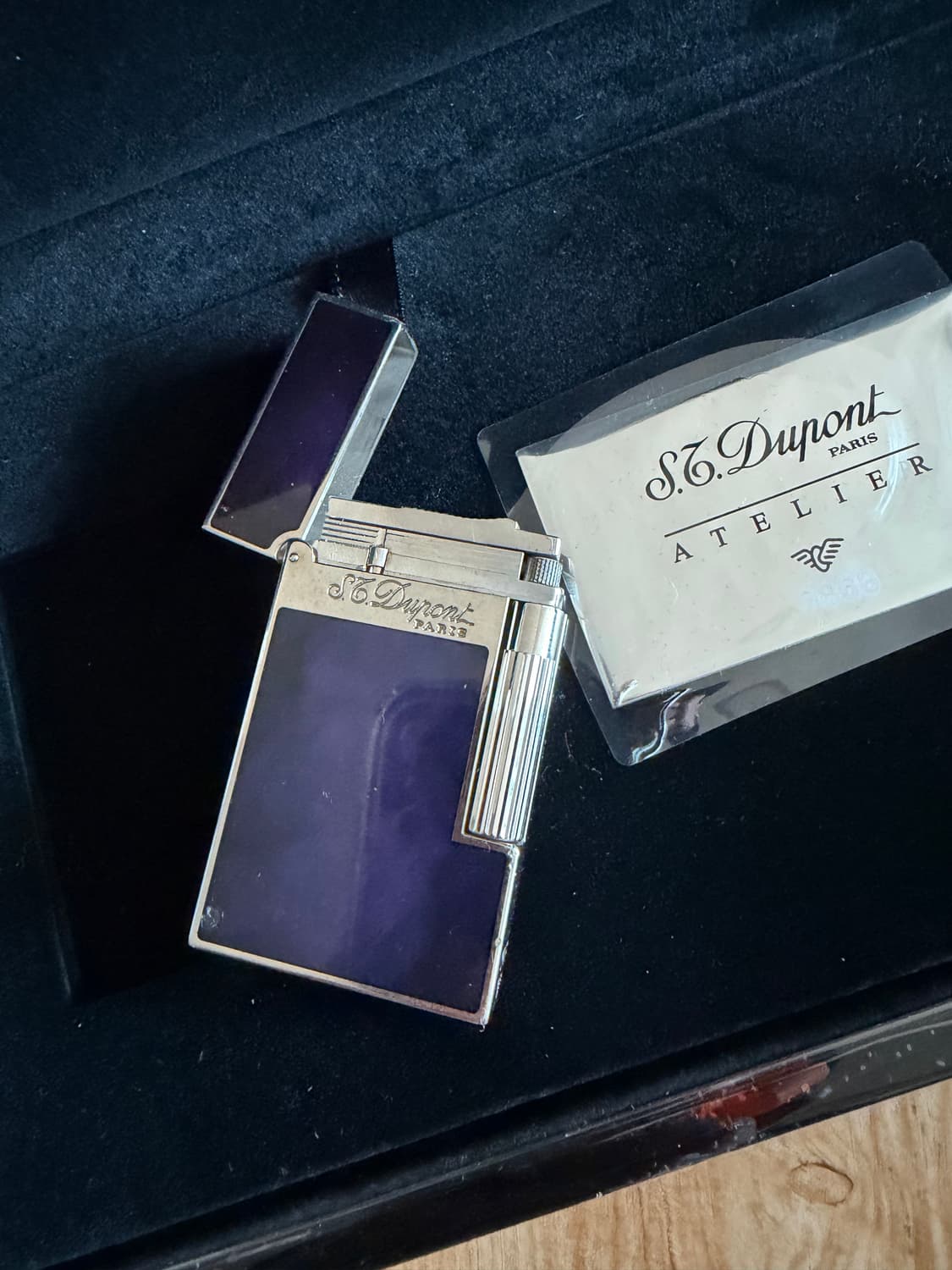 S.T. Dupont 라이터 퍼플 듀퐁 라인2 아뜰리에 016260 상품이미지5