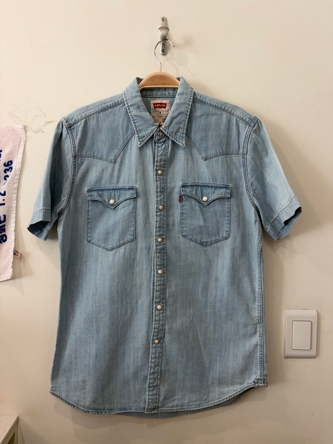 496. 리바이스 데님 반팔셔츠 청셔츠 상품이미지1