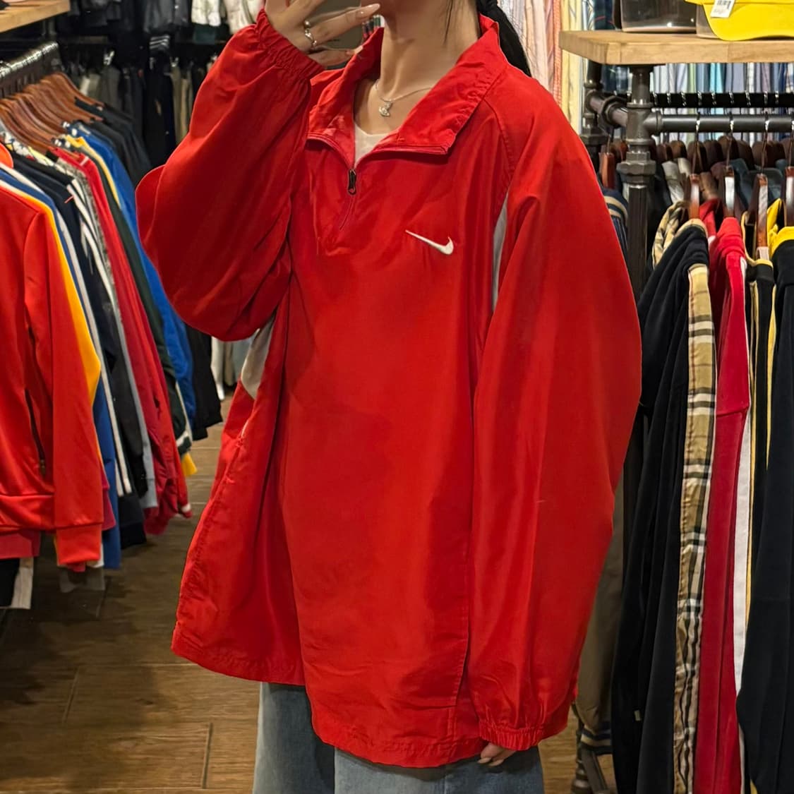 [HI] 나이키 반집업 웜업 레드 상품이미지3