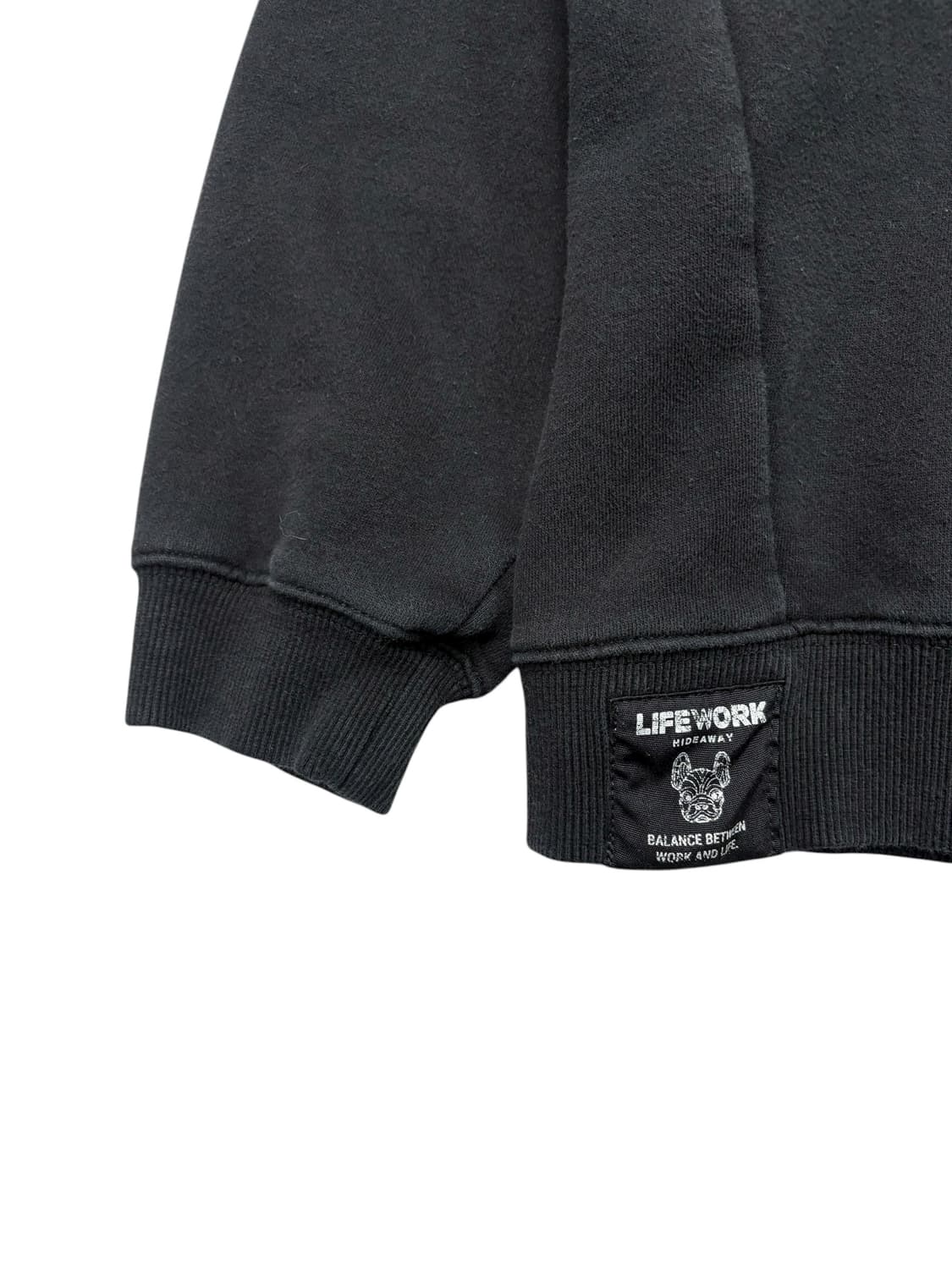 라이프워크 맨투맨 블랙 상품이미지2