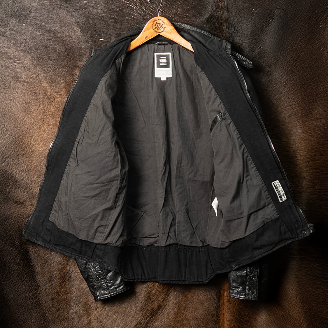 [M] G-STAR RAW 지스타 로우 고트스킨 카페레이서 자켓 블랙  상품이미지8
