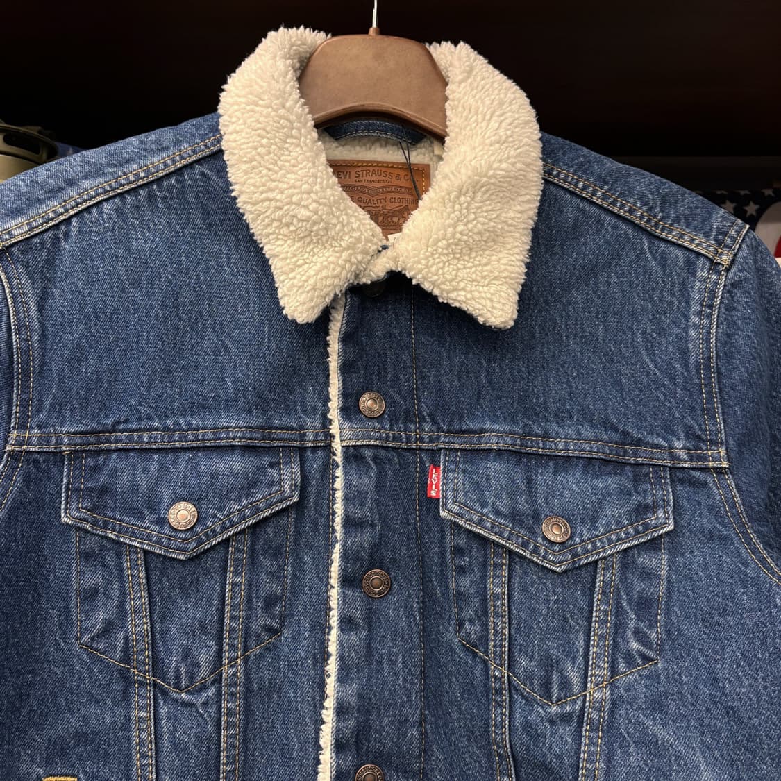 리바이스 쉐르파 타입3 보아라이닝 데님 트러커 자켓 중청 N285 상품이미지3