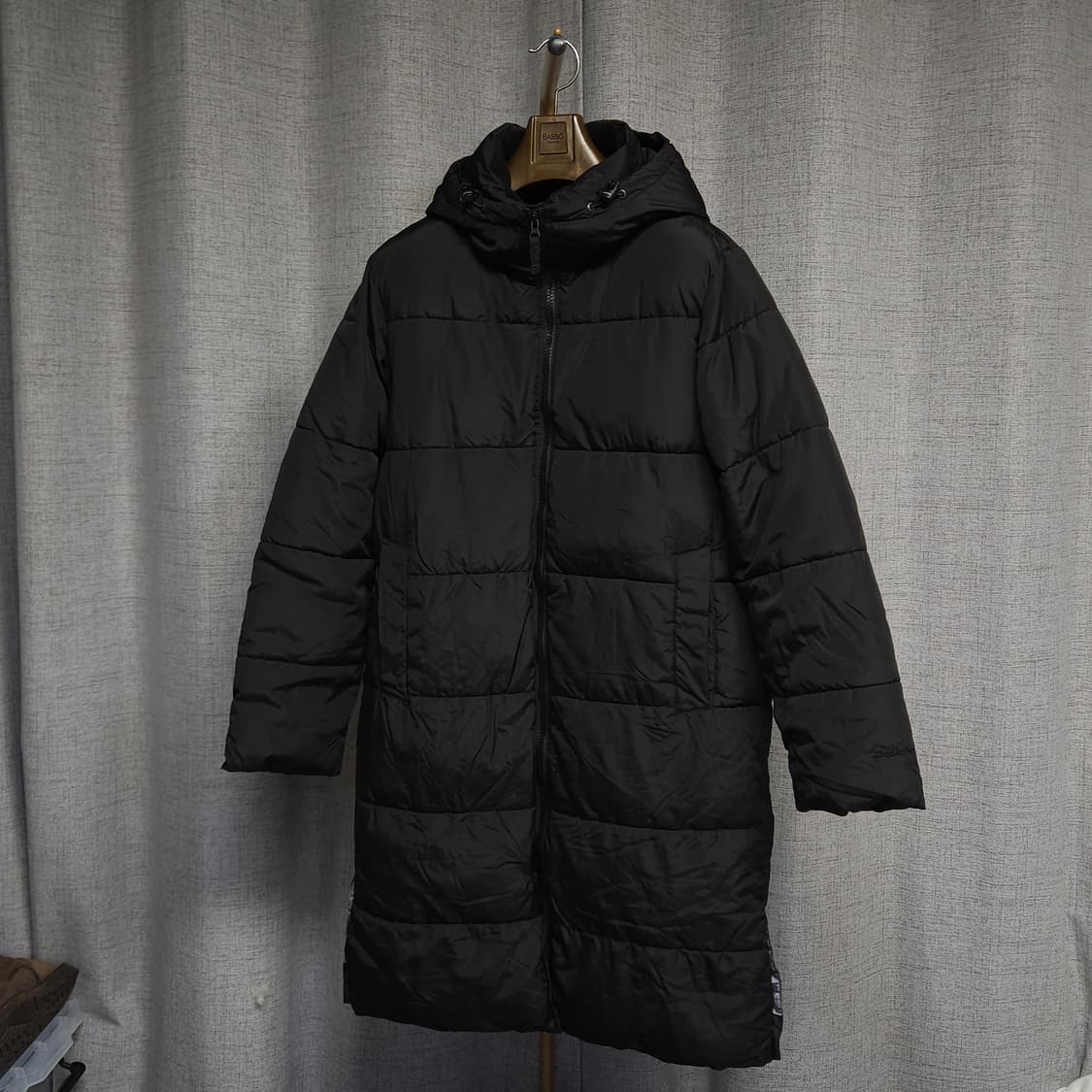 M ) 디키즈 남녀공용 롱패딩 블랙 상품이미지3