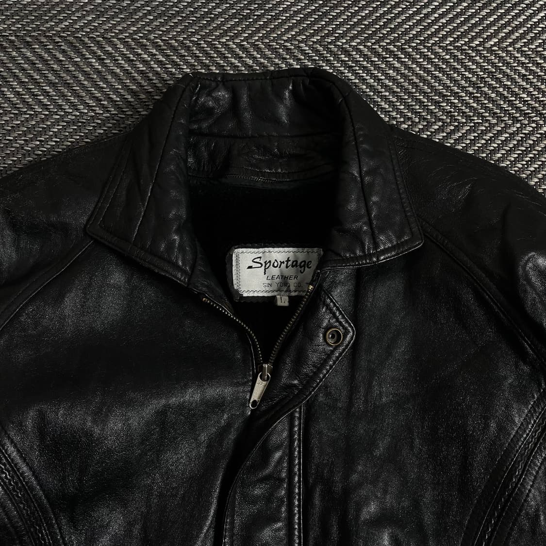 Sportage 빈티지 양가죽 레더 봄버 자켓y 3107 상품이미지5