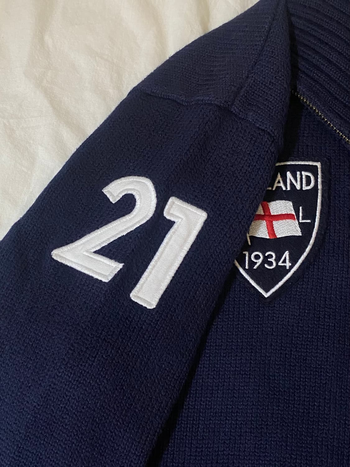 폴로 잉글랜드 빅포니 니트집업 상품이미지4