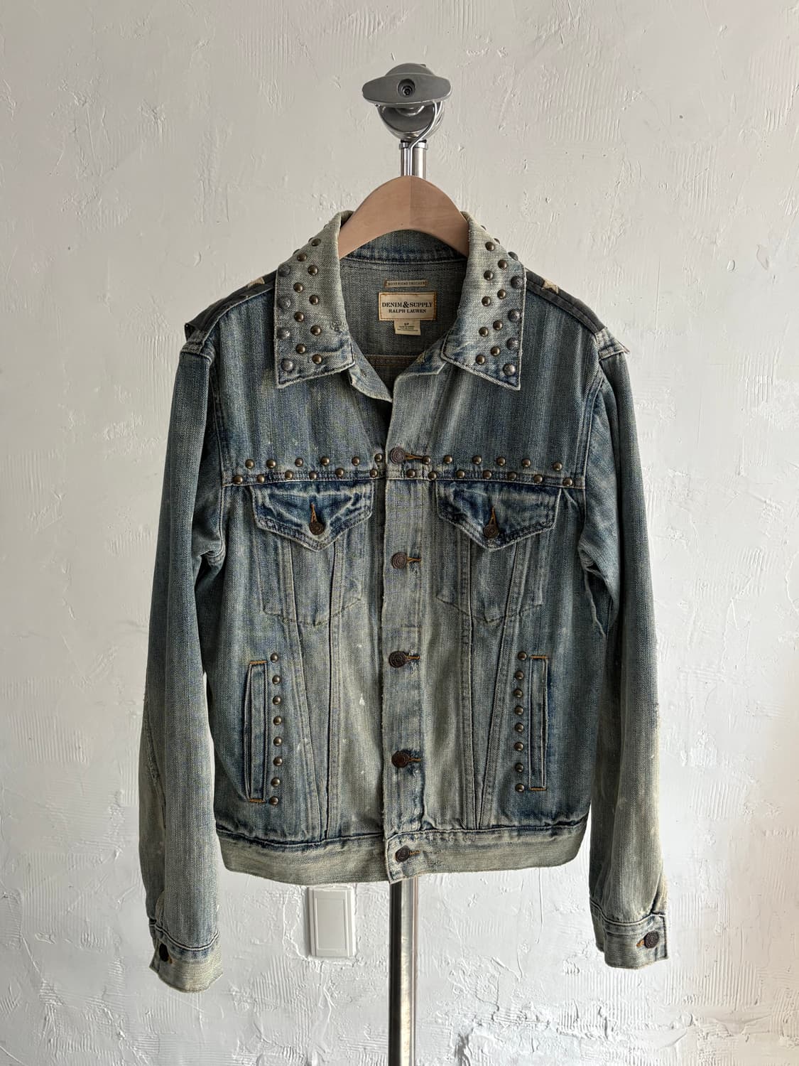 Denim&supply 데님 앤 서플라이 스터드 데님 트러커 자켓  상품이미지3