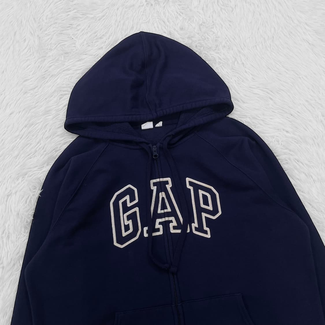 갭 GAP 스펠 로고 후드집업 네이비 상품이미지3