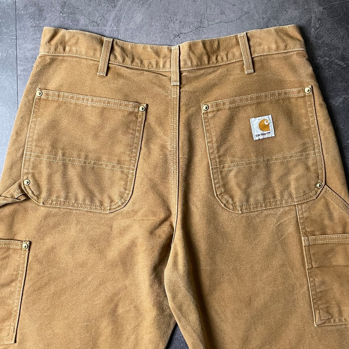 CARHARTT 칼하트 빈티지 카멜 더블니 워크팬츠 상품이미지7