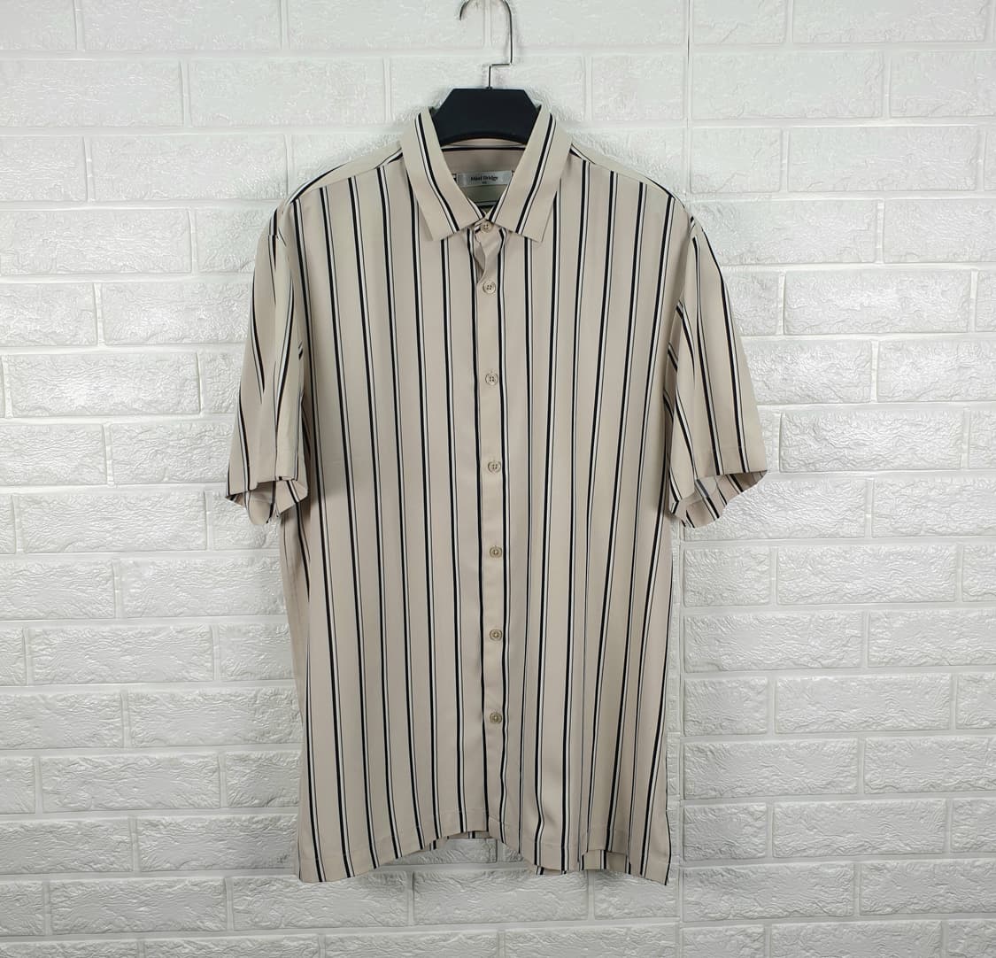 [100]마인드브릿지 스트라이프 반팔 셔츠 상품이미지2