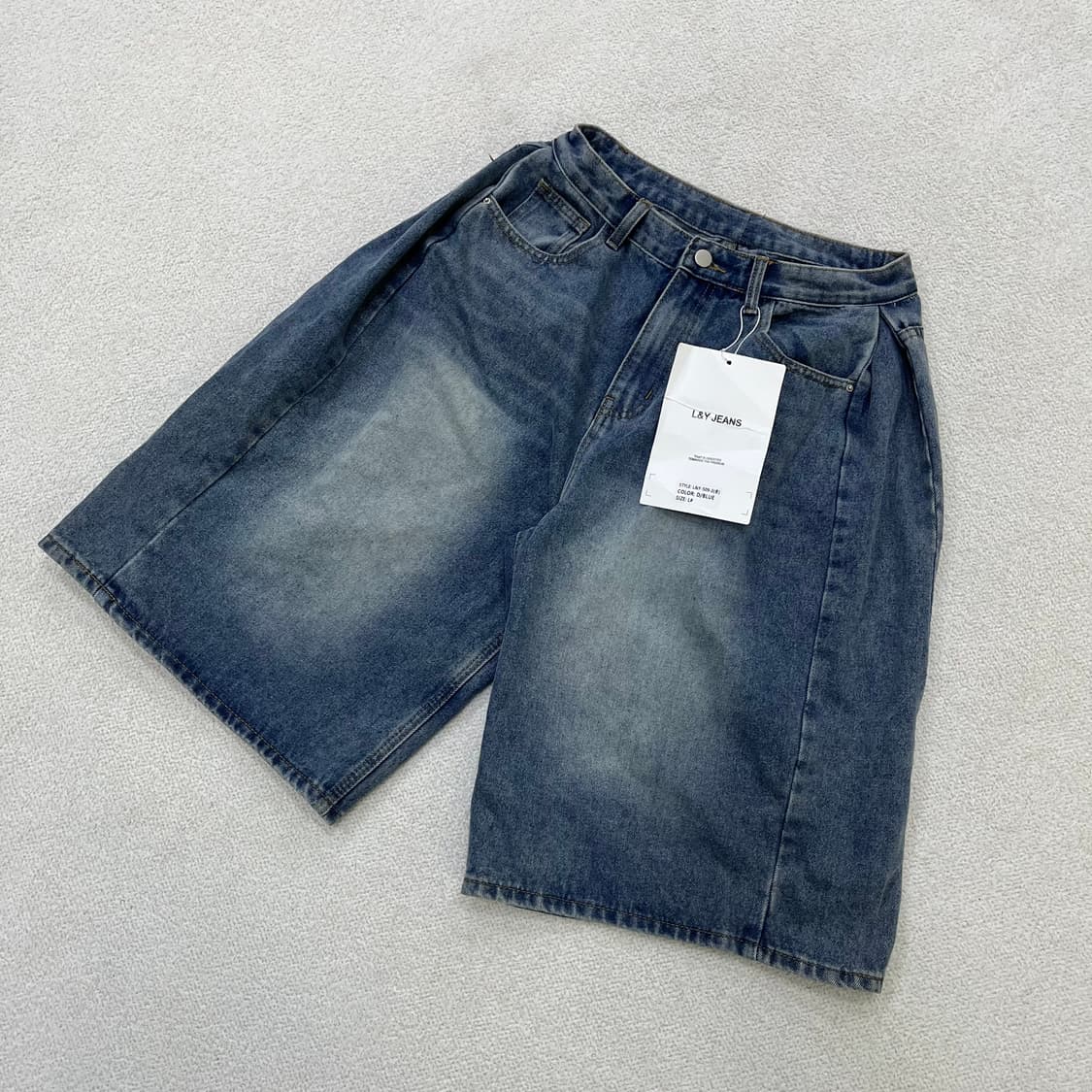 L 빈티지 버뮤다 데님 바지 0414M 상품이미지1