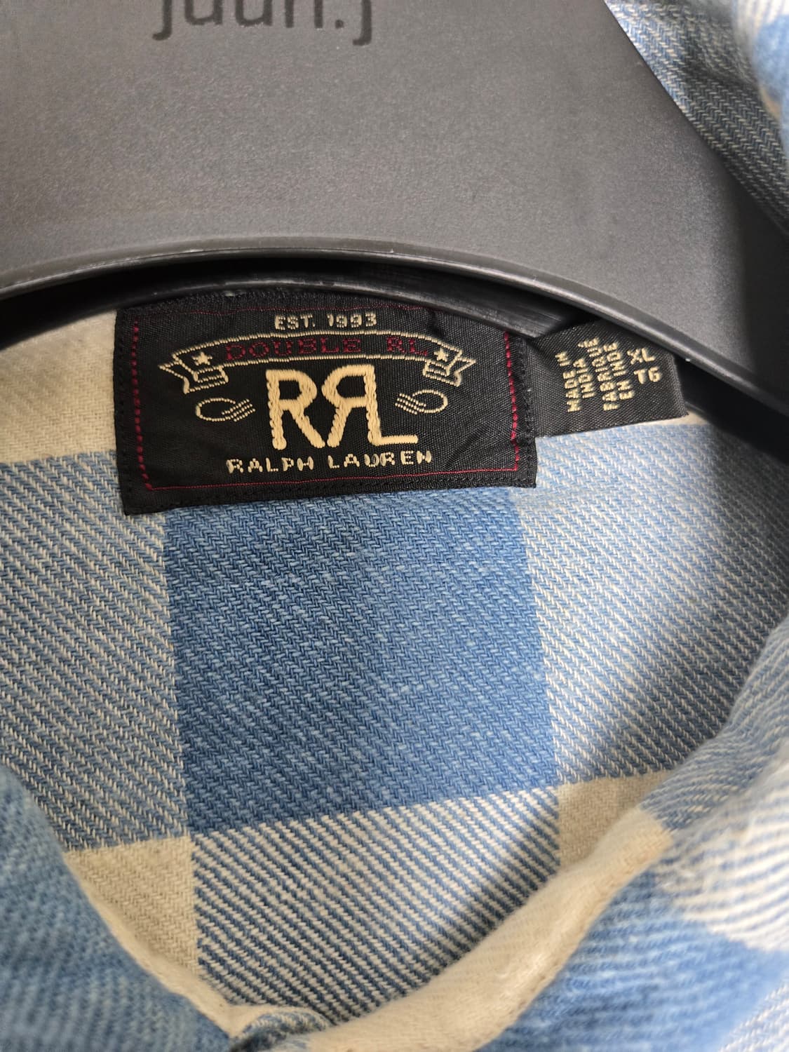 RRL 플래드 트윌 셔츠 XL 상품이미지3