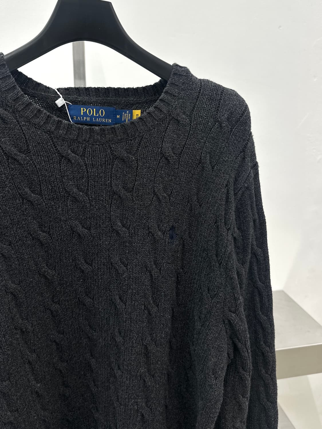 폴로 랄프로렌 차콜 케이블 니트  상품이미지3