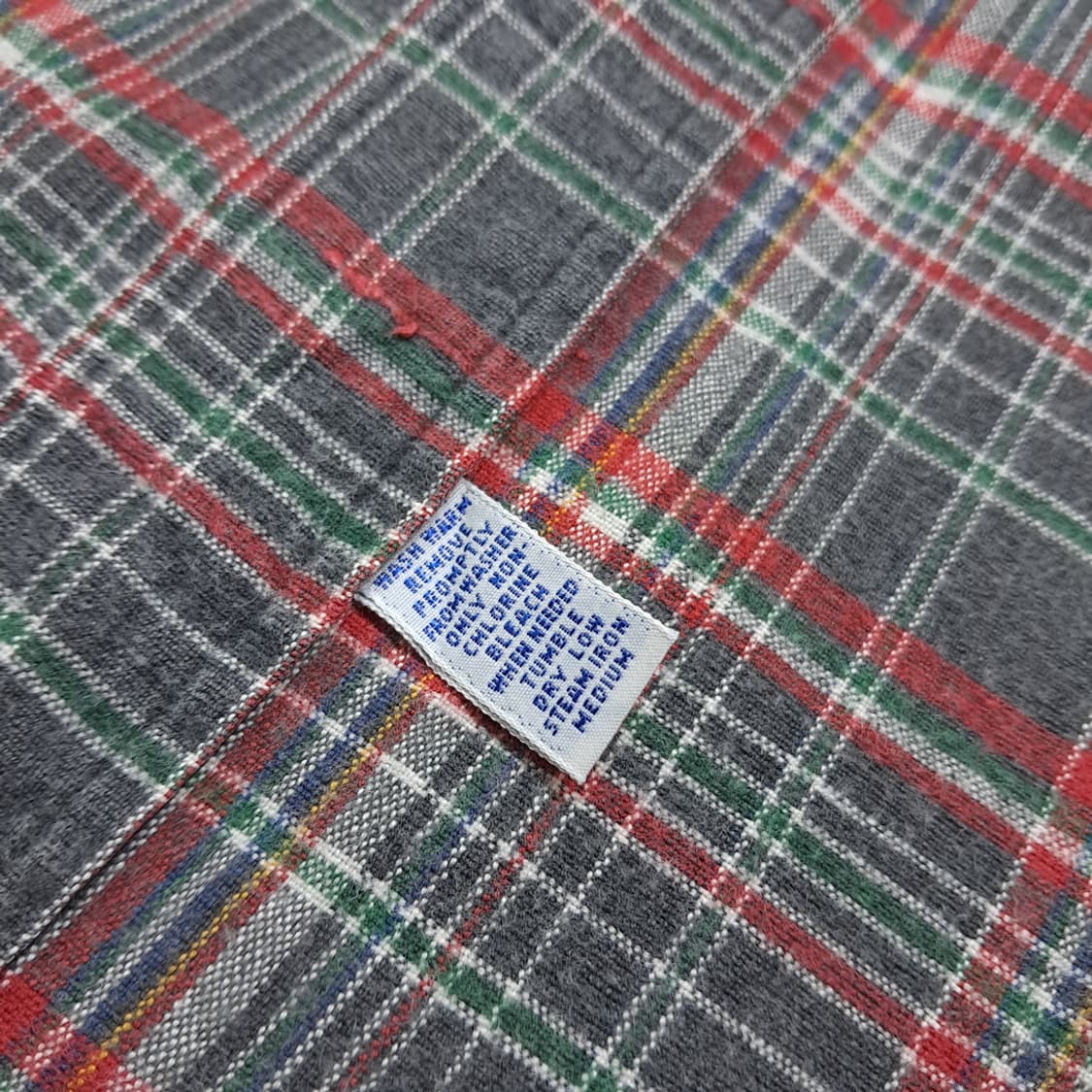 CL950 XL 폴로 90s 빅셔츠 플란넬 올드매드라스체크 셔츠 상품이미지5