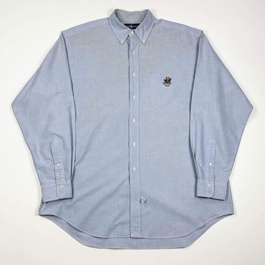 폴로 베어 클래식 레트로 스카이 블루 셔츠 (실측 XXL) 상품이미지2