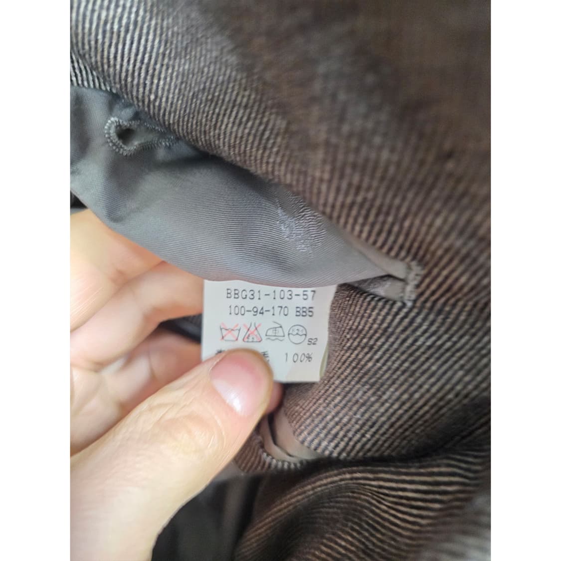 택포) 버버리 더블 브레스트 자켓 XL 상품이미지3