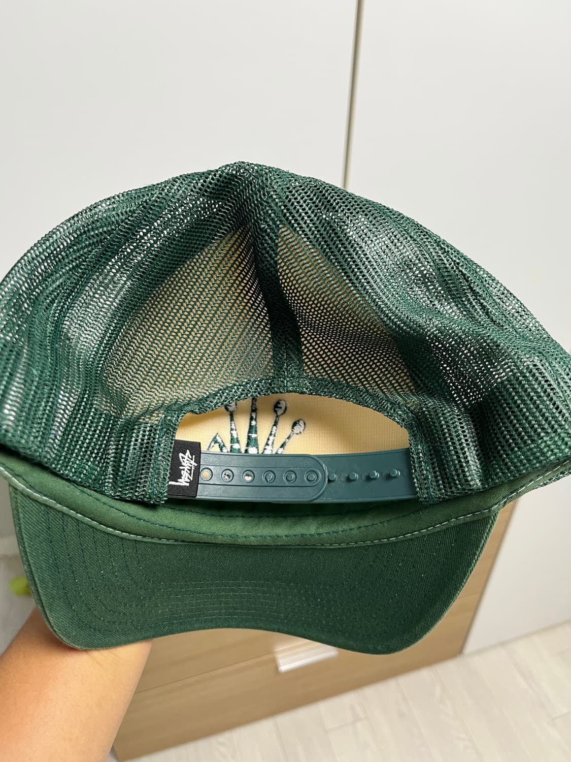 스투시 크라운 스탁 트러커 캡 포레스트 상품이미지3