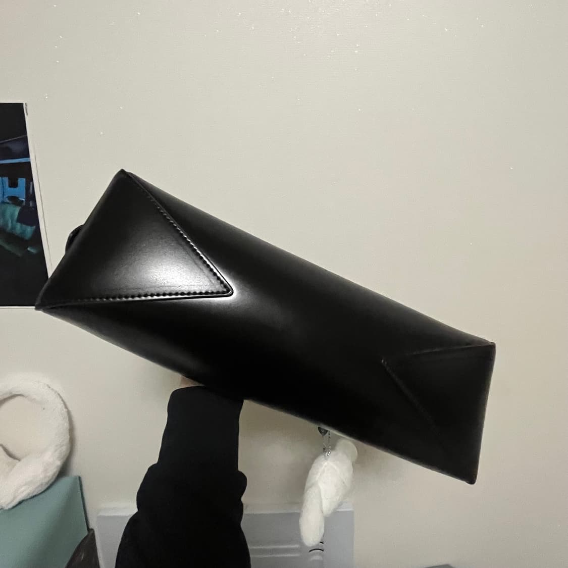 블랙 숄더백 바게트백 상품이미지4